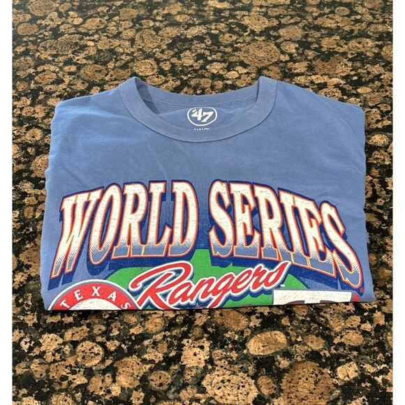 Other - Used Texas Rangers 2023 World Series Champions T-Shirt (’47 Brand), Small